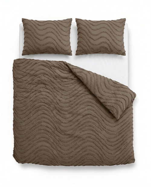 Tufted Waves Dekbed Taupe