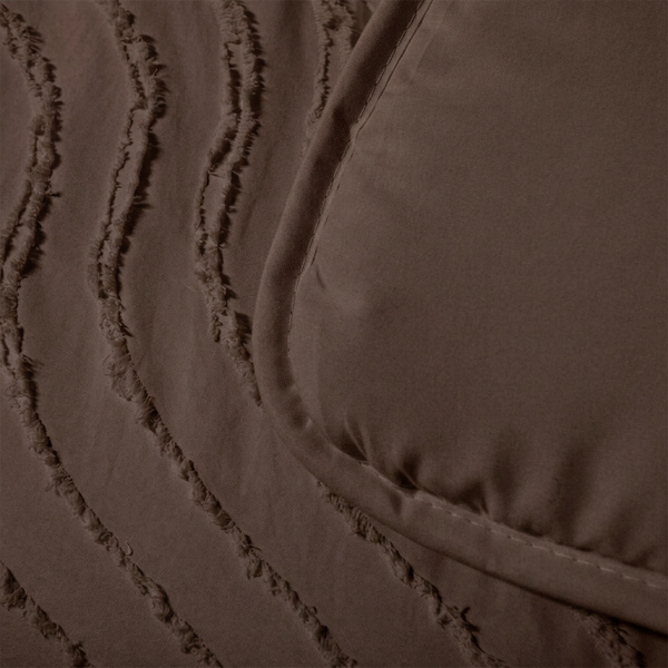 Tufted Waves Dekbed Bruin