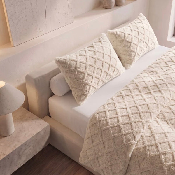 Jacquard Teddy kussenslopen (2 stuks)