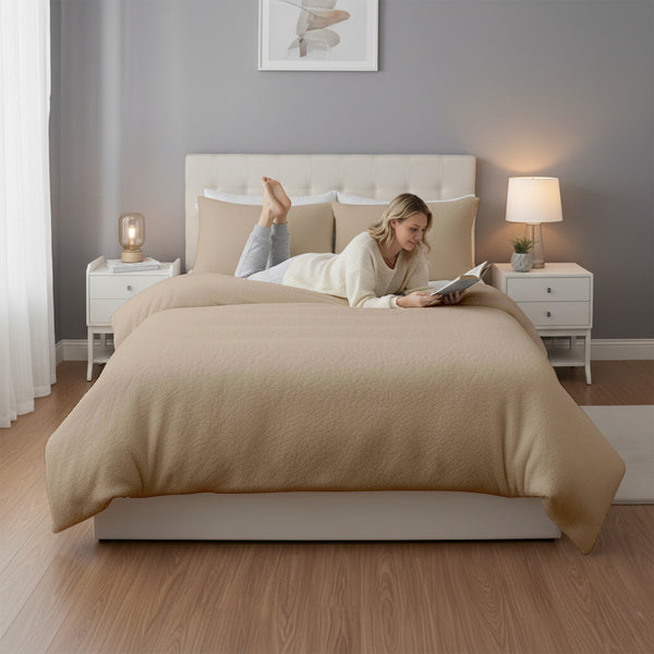 Classic Teddy dekbedovertrek Taupe