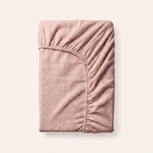 Teddy hoeslaken Roze