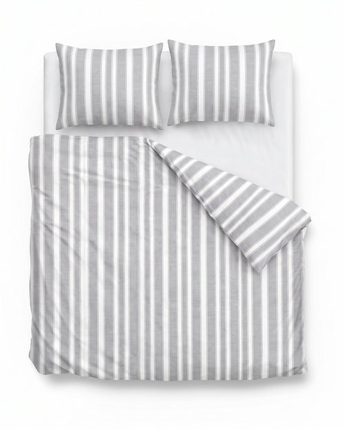 Nano Printed Dekbed Divided Grey