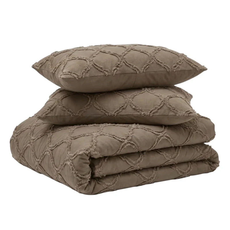 Tufted Curve Dekbed Taupe