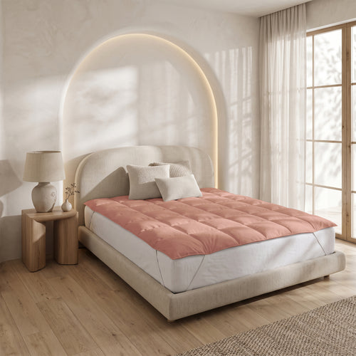 VANBRUINN Wasbare Oplegmatras Lichtroze