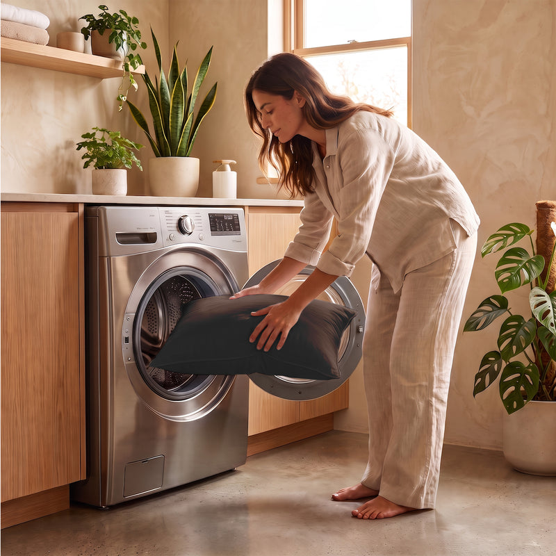 In de wasmachine