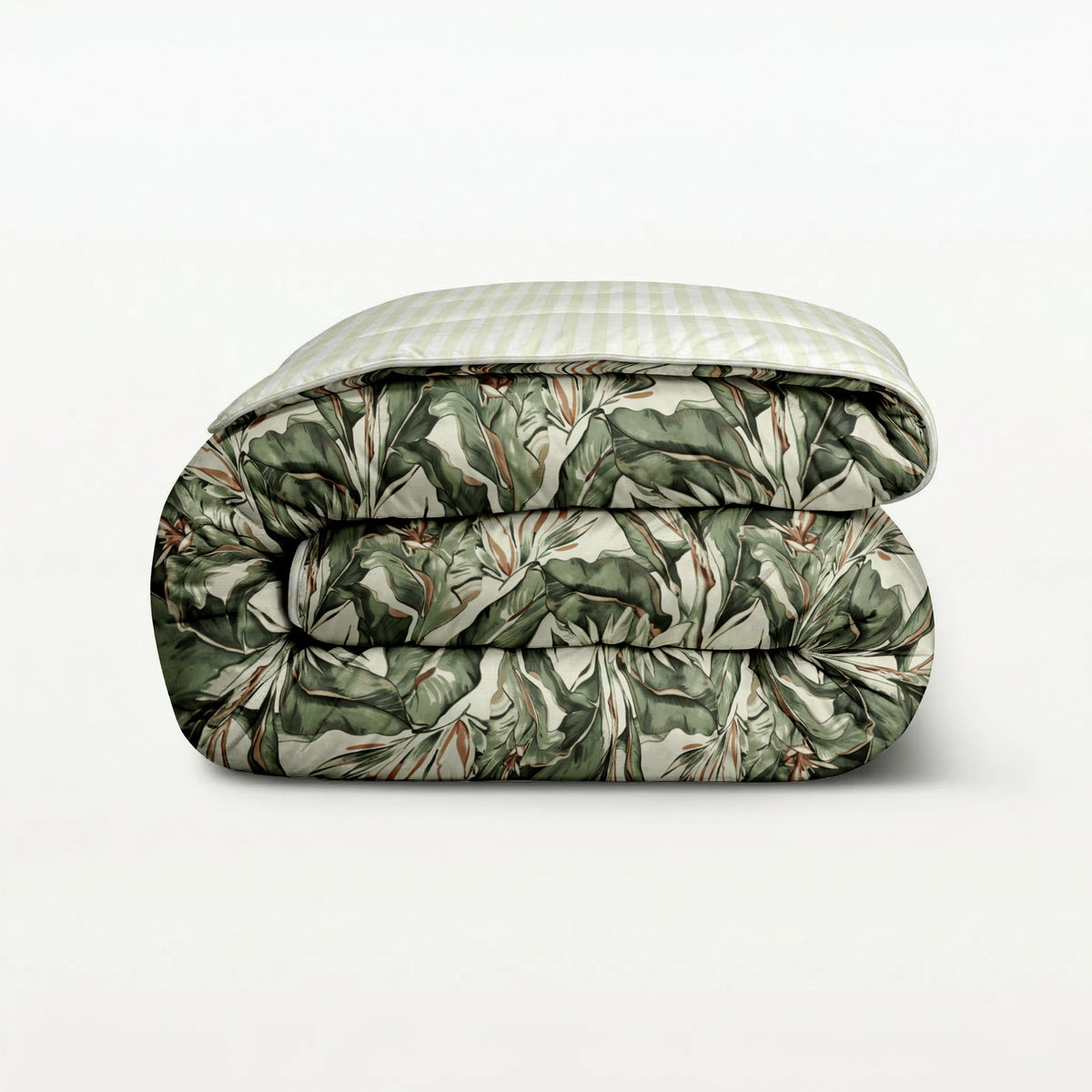 Print dekbed Floral Green