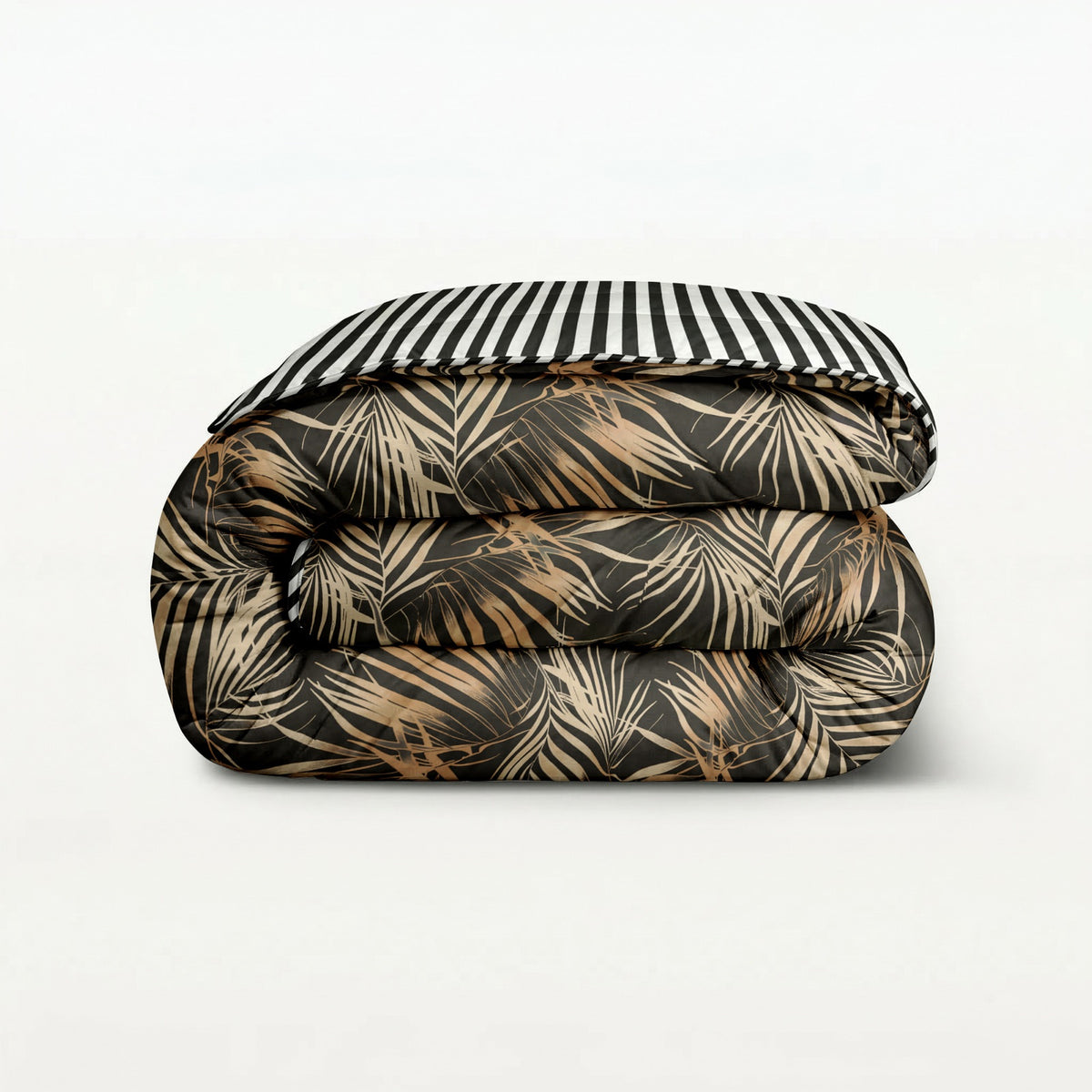 Print dekbed Orange Leafs