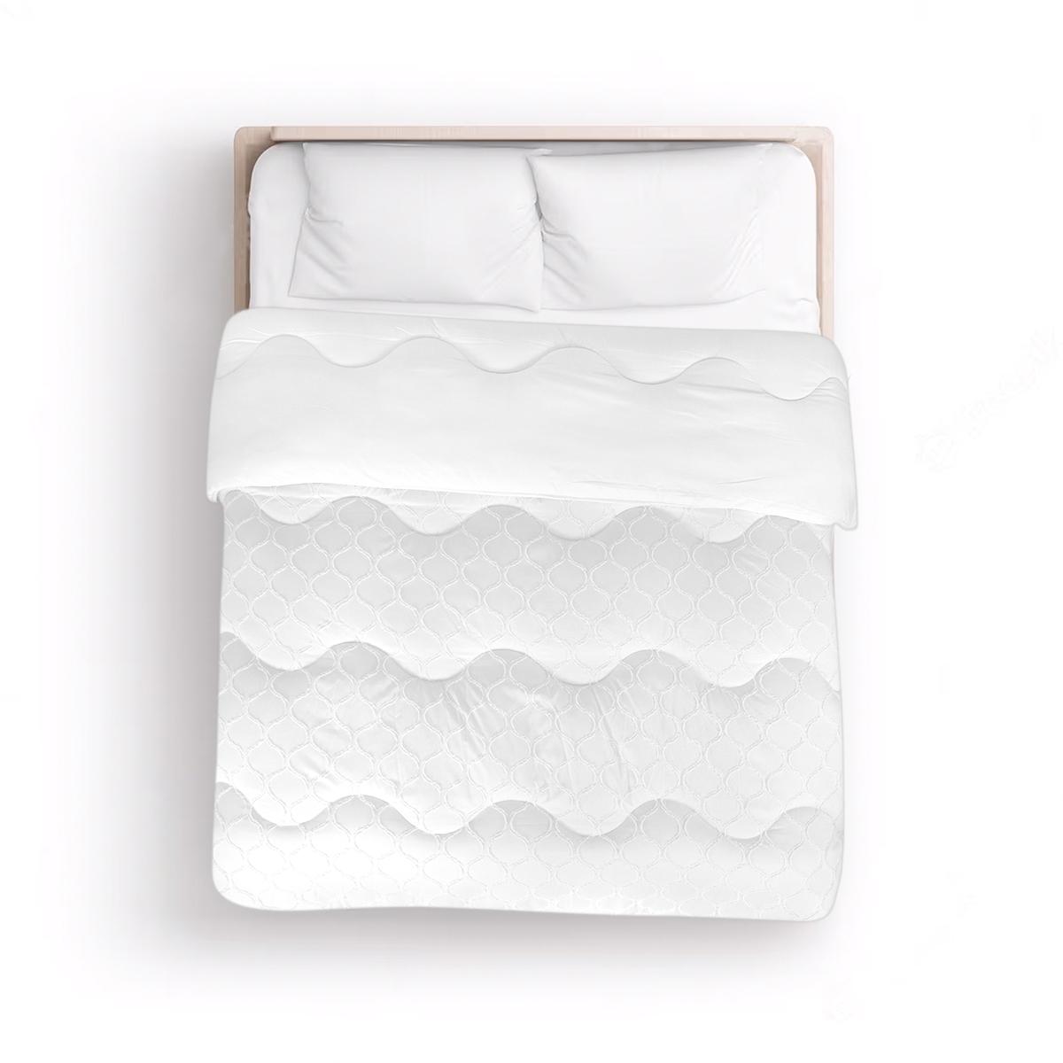 Tufted Curve dekbed Wit