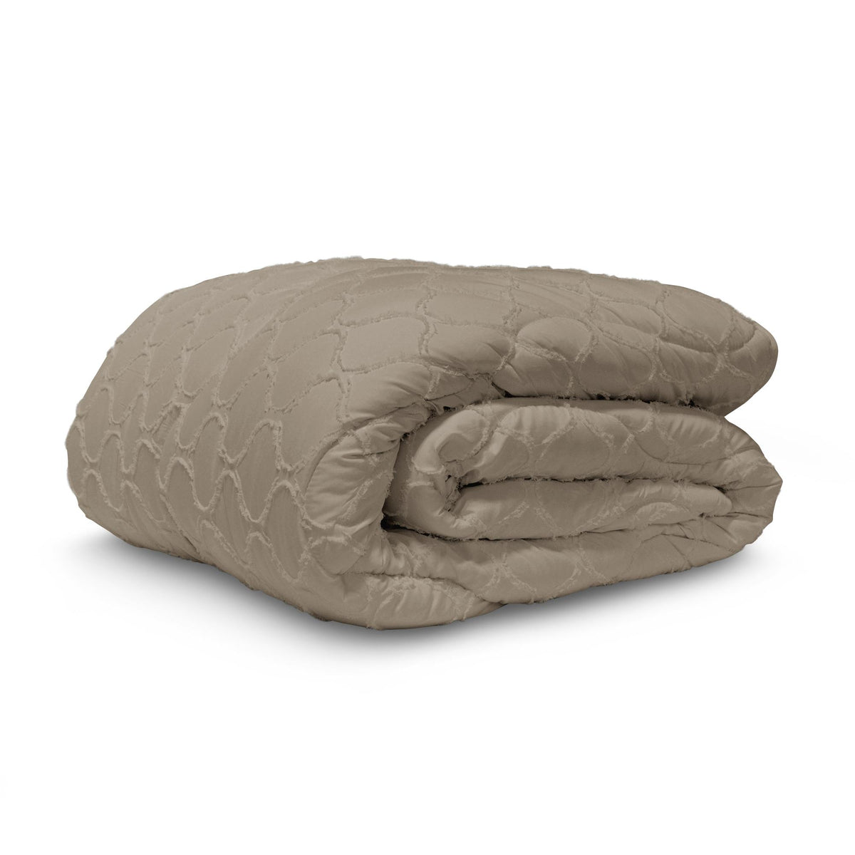 Tufted Curve dekbed Taupe