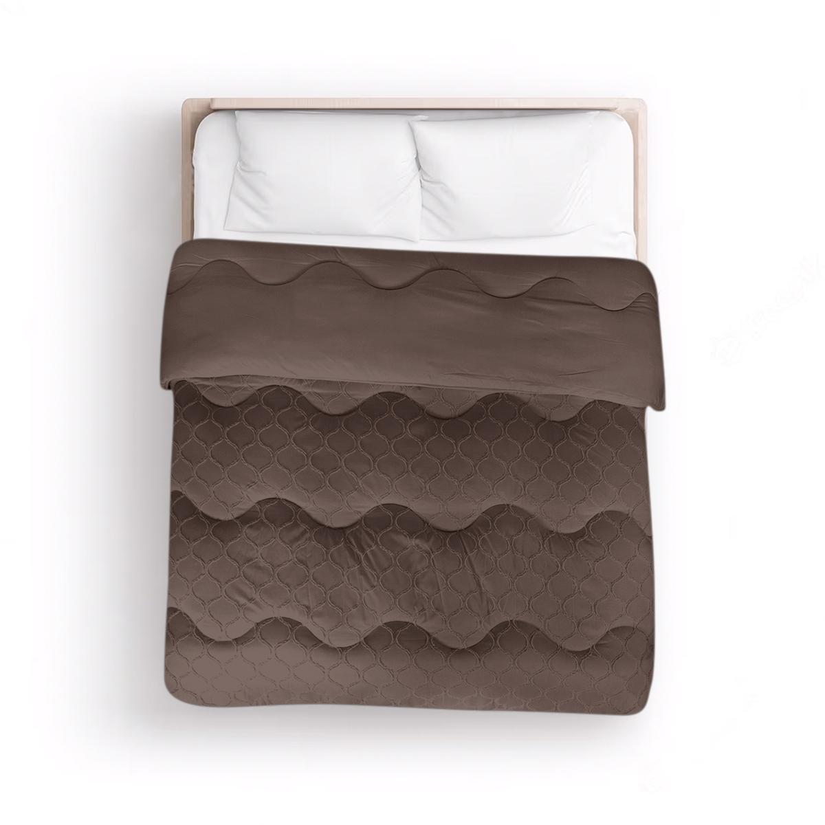 Tufted Curve dekbed Bruin