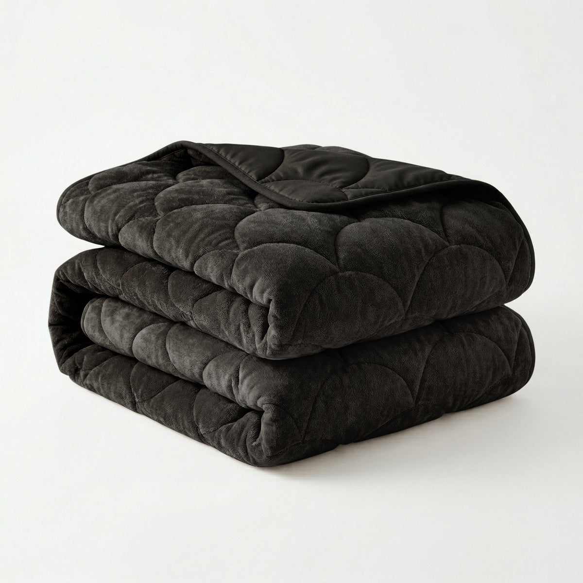 Chenille Velvet dekbed Zwart detail