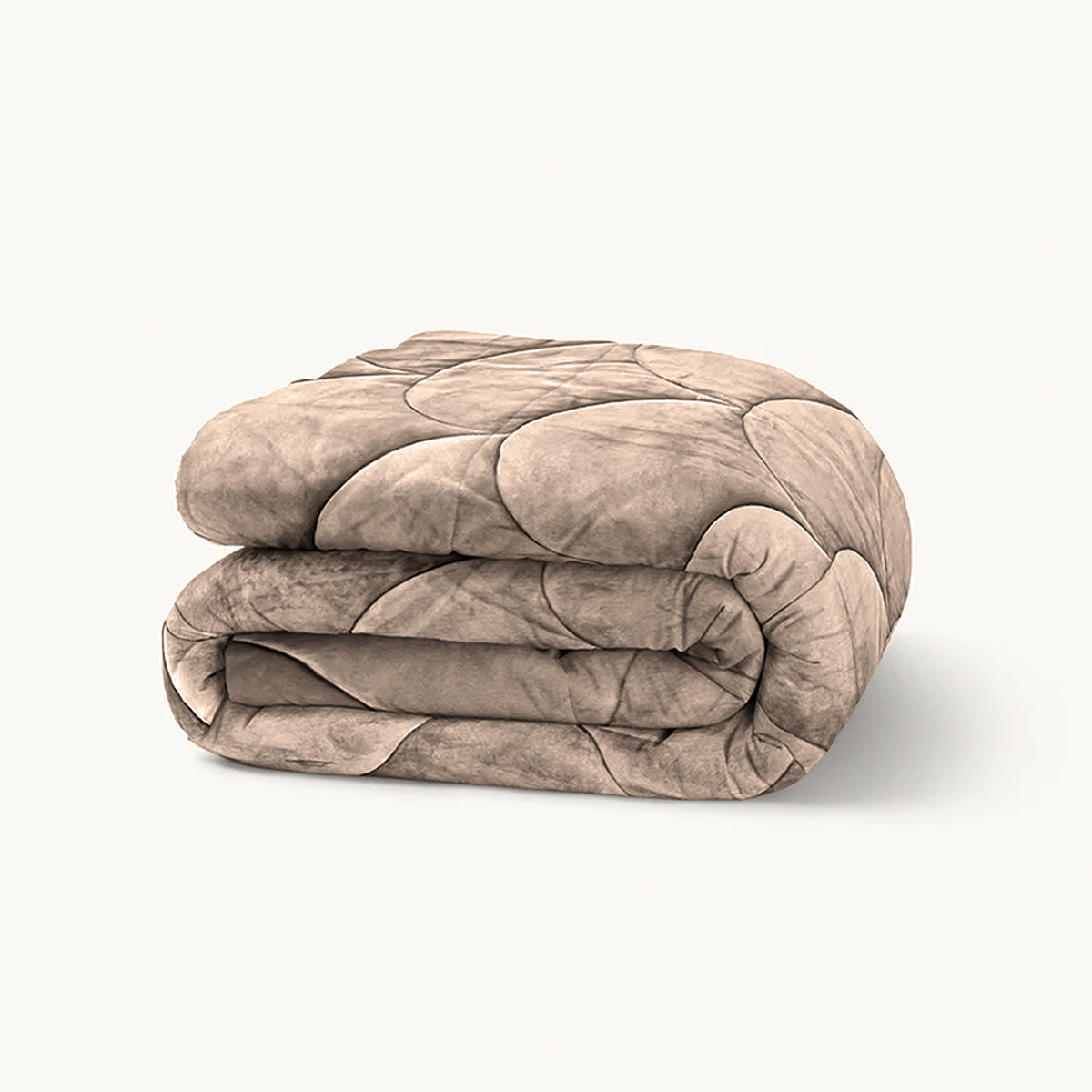Flanel Velvet dekbed Taupe