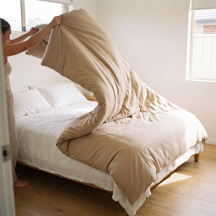 Leg het op bed