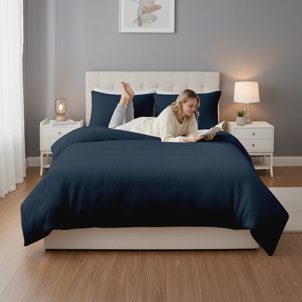Classic Teddy dekbedovertrek Blauw