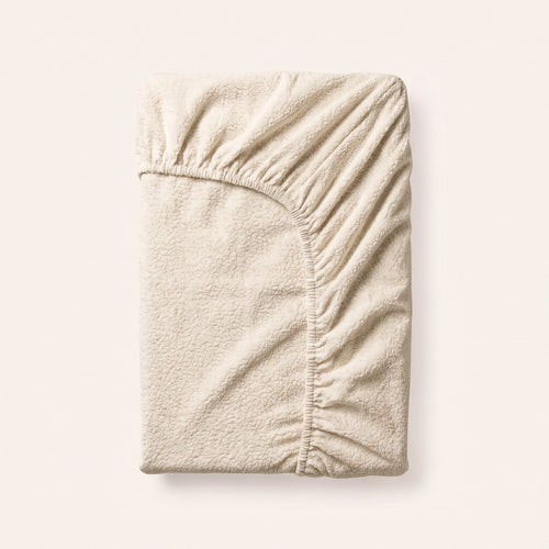Teddy hoeslaken Crème