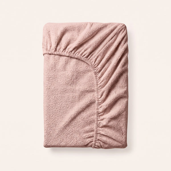 Teddy hoeslaken Roze