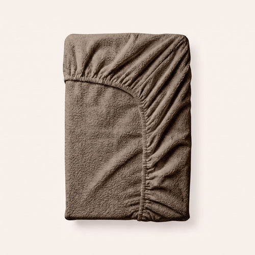 Teddy hoeslaken Taupe