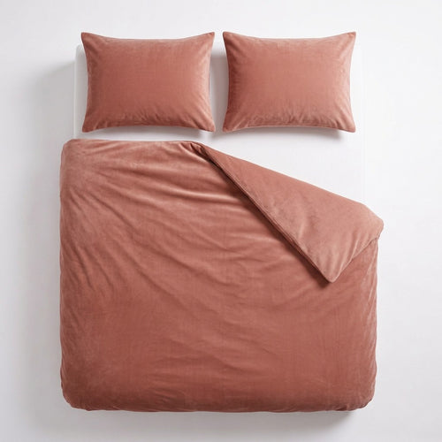 Velvet Dekbedovertrek Oud Roze