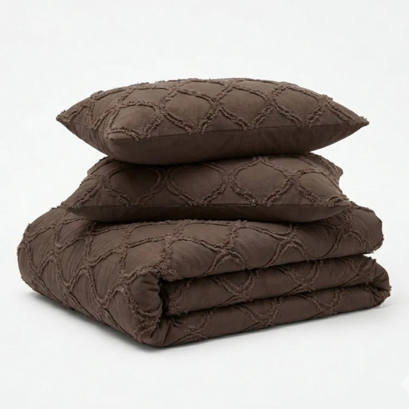 Tufted Curve Dekbed Bruin