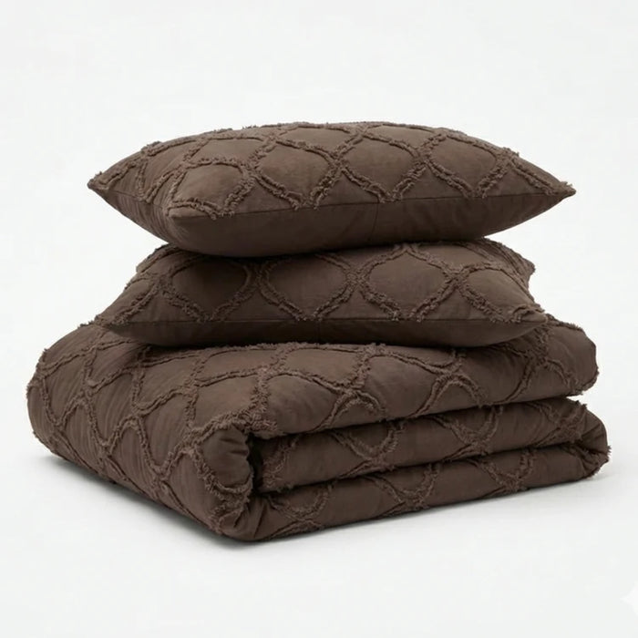 Tufted Curve Dekbed Bruin