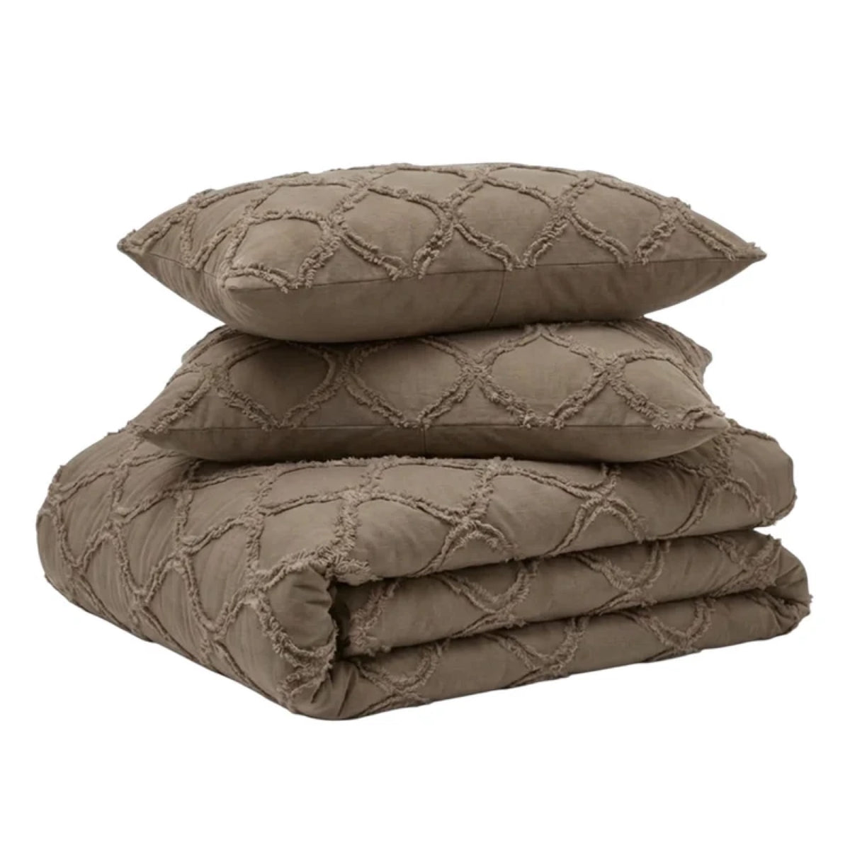 Tufted Curve dekbed Taupe