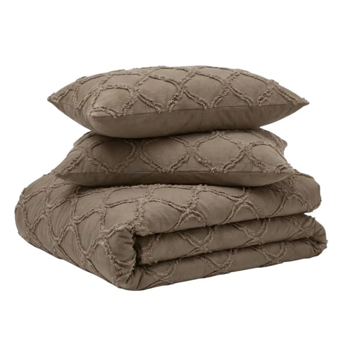 Tufted Curve Dekbed Taupe