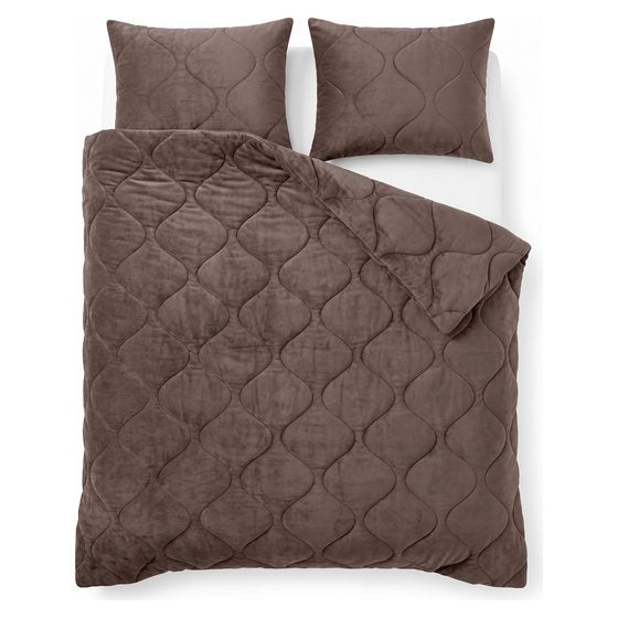 Flanel Velvet Dekbed Bruin