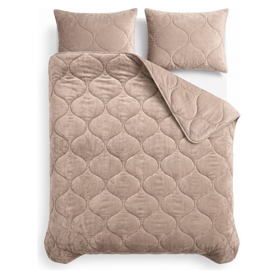 Flanel Velvet Dekbed Taupe