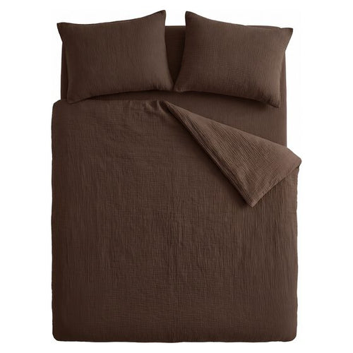 Mousseline Dekbed Chocolade