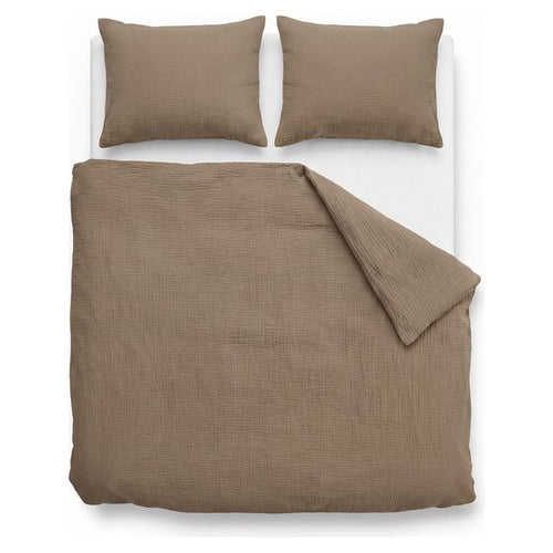 Mousseline Dekbed Taupe